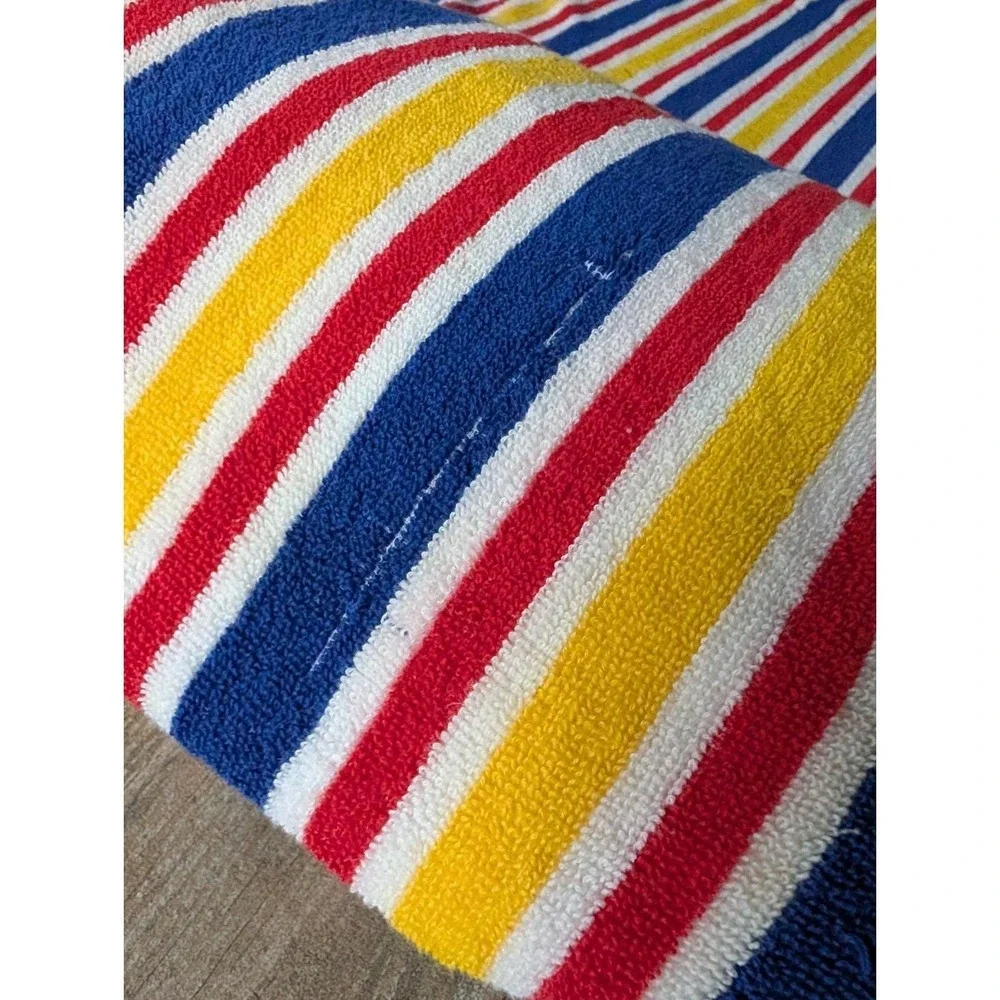 Vintage Dial Tone Soap Promo Red Yellow Striped Beach Towel Head Blow Up Pillow